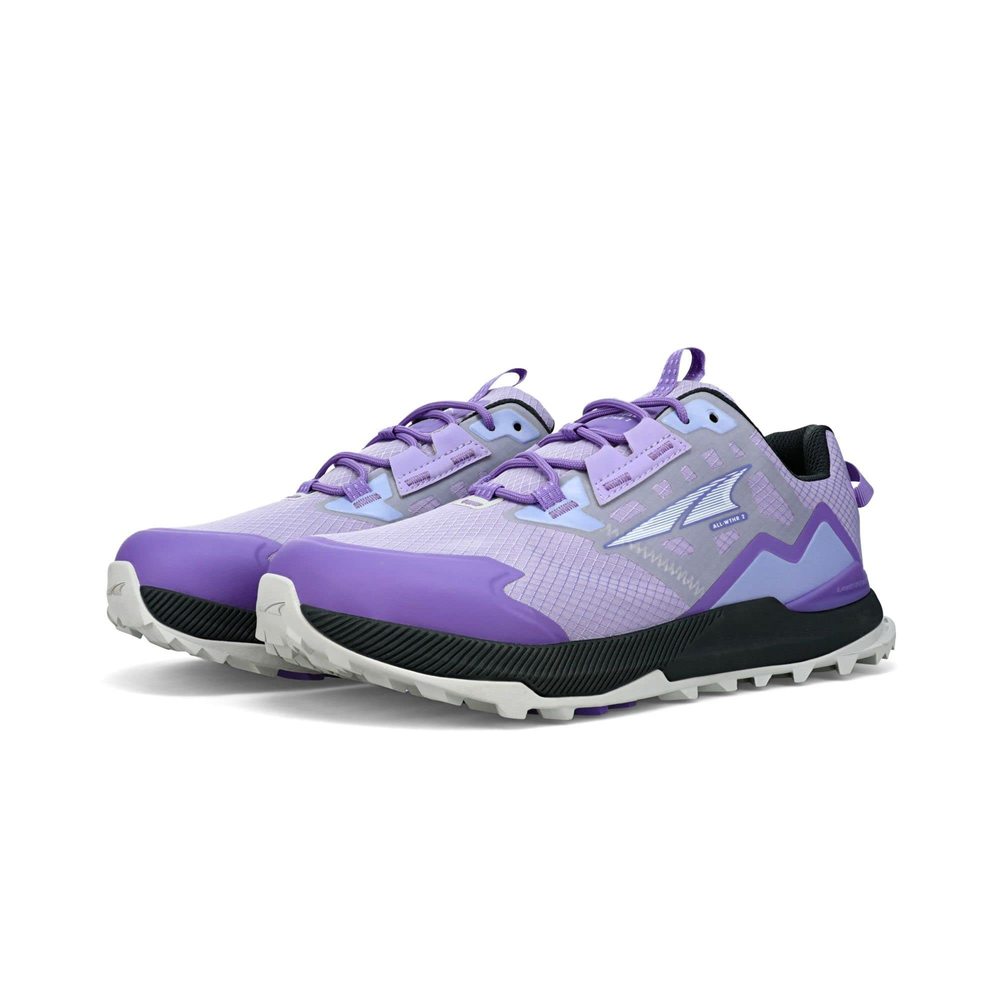 ALTRA WOMEN'S AL0A7R7I LONE PEAK ALL-WTHR LOW 2 TRAIL RUNNING SHOE, GRAY/PU - Picture 6 of 6